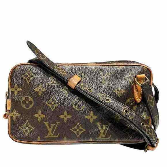 LOUIS VUITTON Brown Monogram Shoulder Bag - Picture 9 of 9